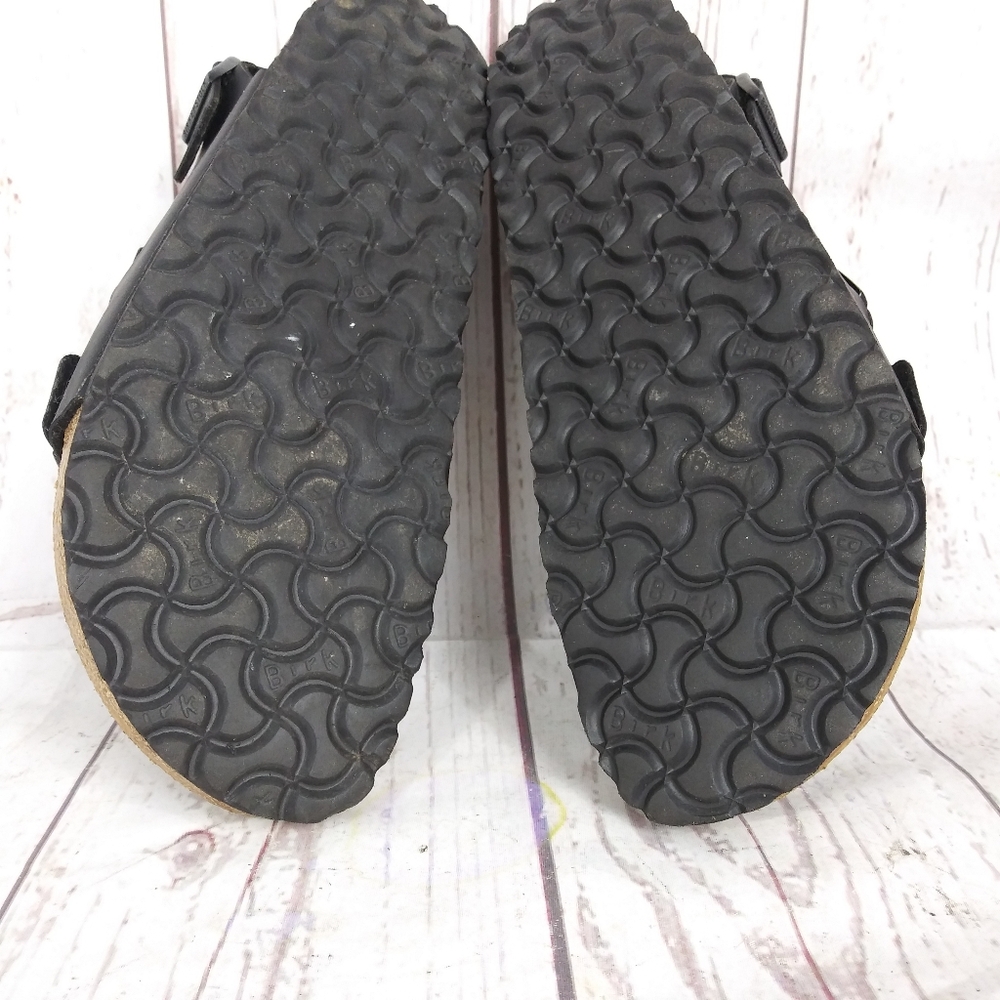 Birkenstock Milano Sandals Shoes Mens 44 Size 11 Brown Leather Slingback 3 Strap - Picture 11 of 13